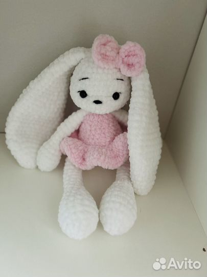 Зефирный зайка ручной работы