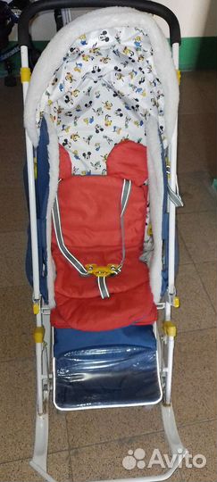 Детские санки коляска ника