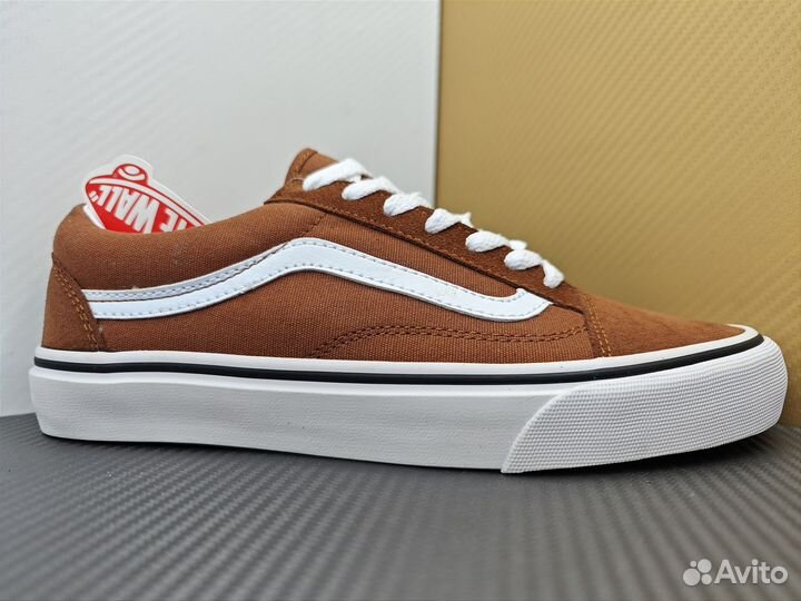 Кеды Vans Old skool коричневые