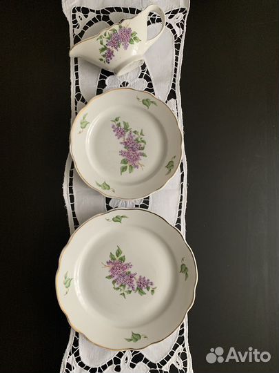 Фарфоровая посуда сирень Дулево