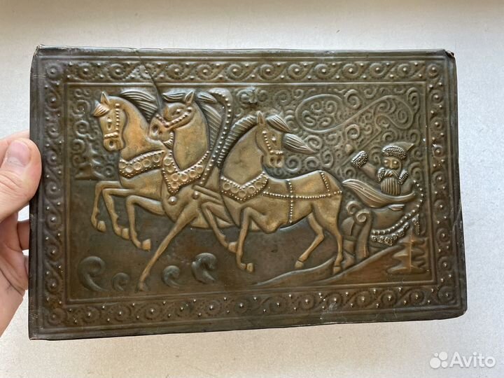 Редкое: 1979 год тройка лошадей и дед мороз