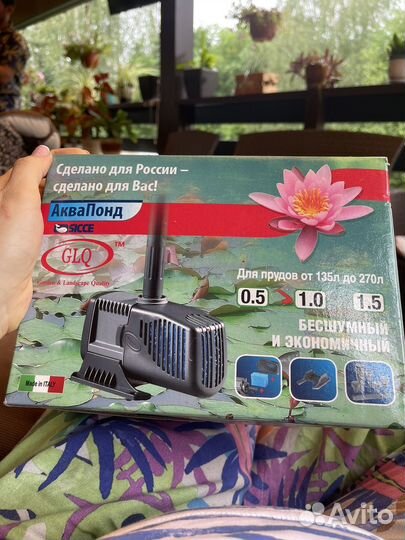 Насос с фильтром для фонтанов