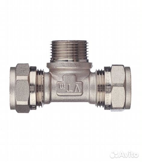 Тройник 20 обж(ц) х 3/4 нр(ш) х 20 обж(ц)