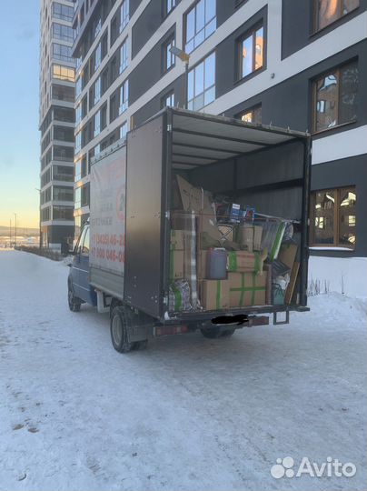 Грузоперевозки Газель Фермер 5 мест Грузчики