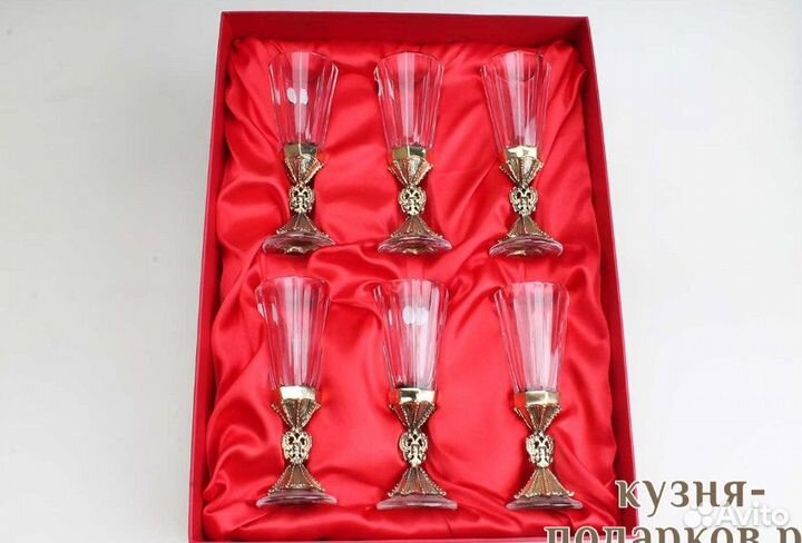 Рюмка «Герб» лафитник, хрусталь