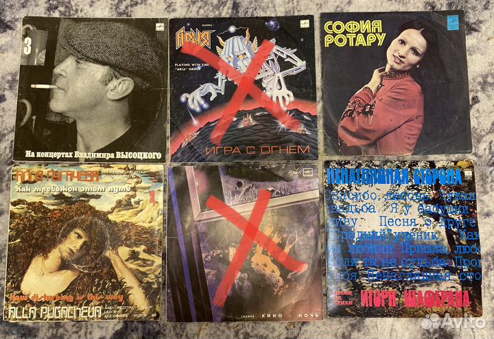 Виниловые пластинки кино, Ария, Высоцкого и др