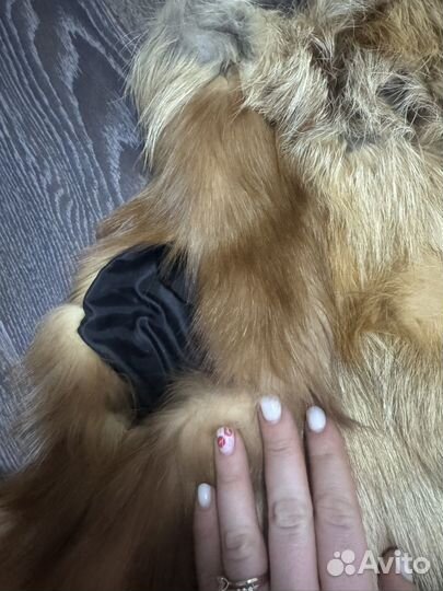 Жилетка с натуральным мехом 48