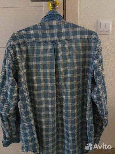 Мужская рубашка джинсовая