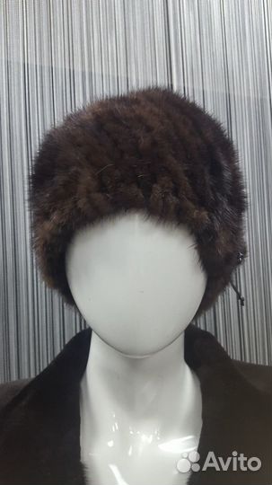 Шапка норковая вязанная шнв-3
