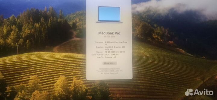 Apple macbook pro 16 i9 16гб