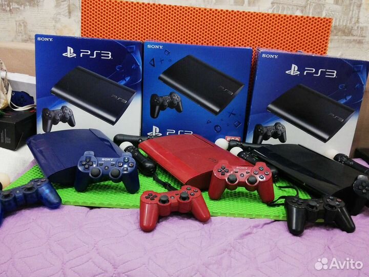 Sony PS3 (500GB) Super Slim Прошитая + 69 Игр