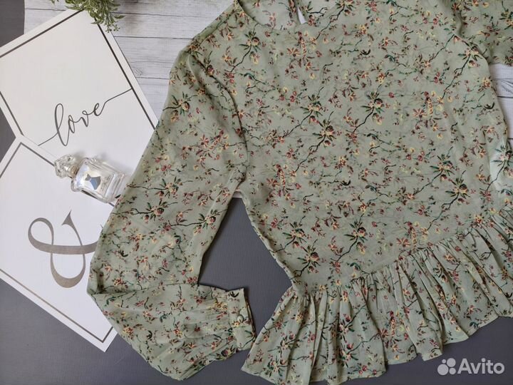 Блузка женская NA-KD 40 нежного мятного цвета