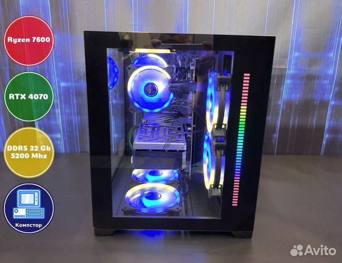 Игровая станция AMD7600-RTX4070-32DDR5-XPY3951-A620