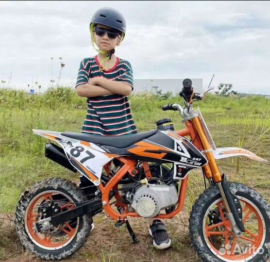 Новые. Пит байки 50куб. На 4 - 8 лет