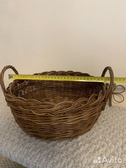 Корзина плетеная из эколозы