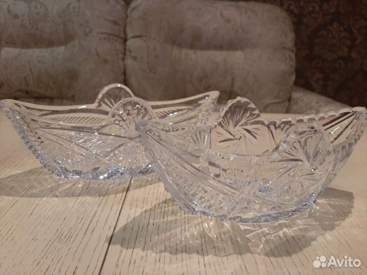 Хрустальная конфетница СССР