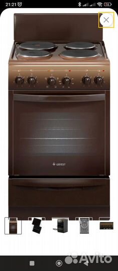 Электрическая плита gefest 5140-01 0036