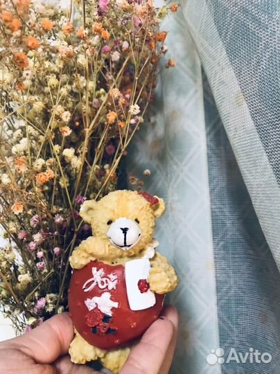 Милые статуэточки мишек и ангелочков