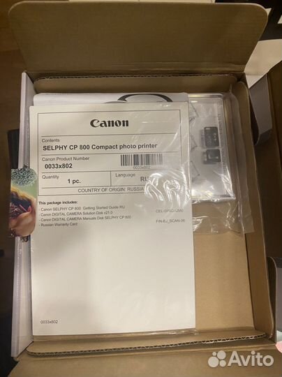 Фотопринтер canon selphy CP800