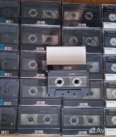 Аудиокассеты хром Sony UX-S 90 разные