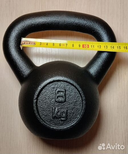 Гиря для фитнеса 8 кг чугунная новая