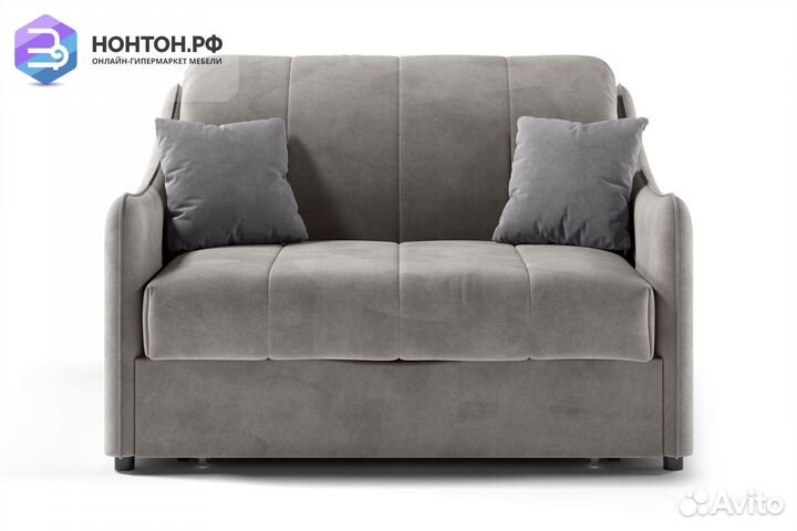 Диван аккордеон Эско серо-бежевый / серый