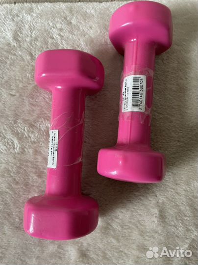 Гантели виниловые 1 кг