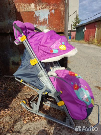 Детские санки коляска бу