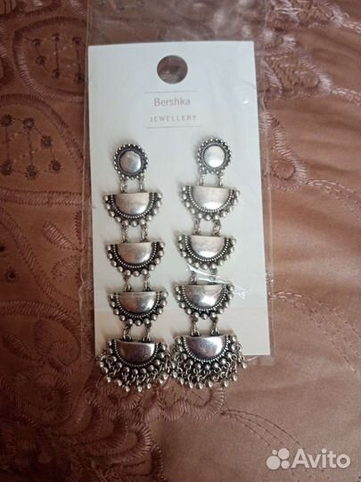Серьги bershka