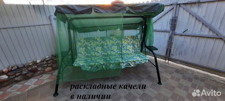 Павильон для отдыха 3 х 3. С качелями