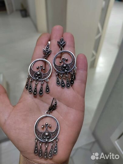 Серебряные серьги