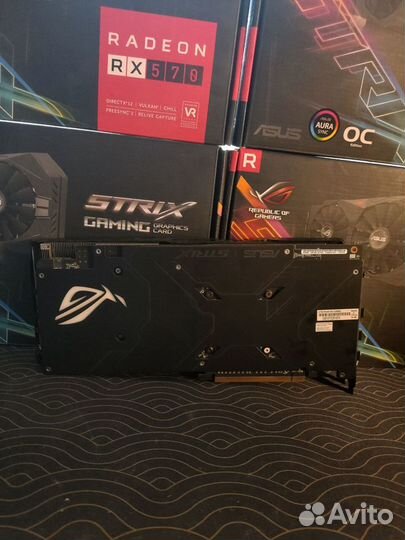 Видеокарта Asus rog strix rx 580 8gb