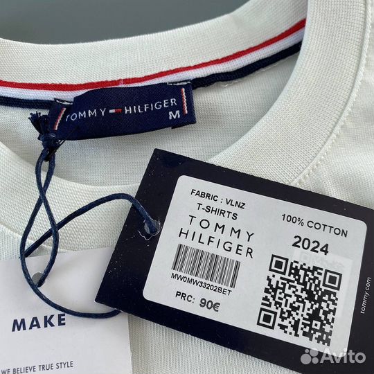 Футболка мужская tommy hilfiger белая