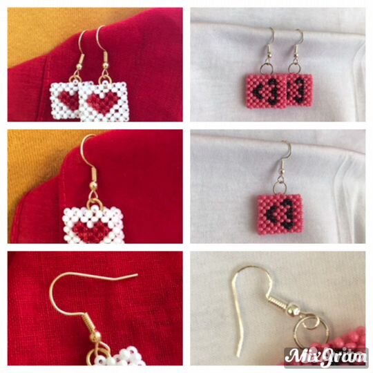 Сережки из бисера