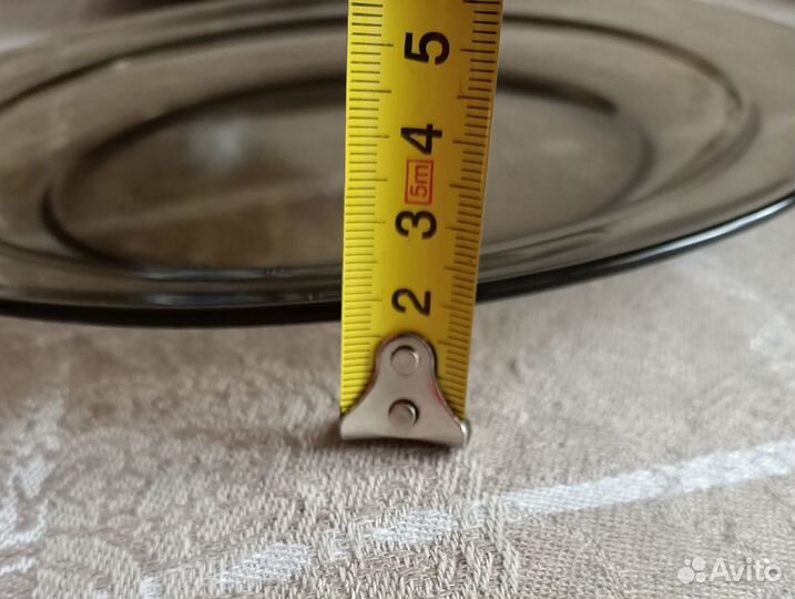 Тарелки черные Люминарк, d 24 см, 6 шт