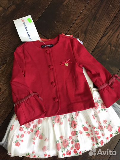 74-92 Новые вещи Европа Платье на годик