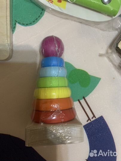 Развивающие игрушки пакетом сортер пирамидка