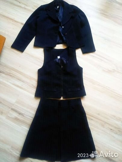 Школьная форма для девочки 122 128 синяя