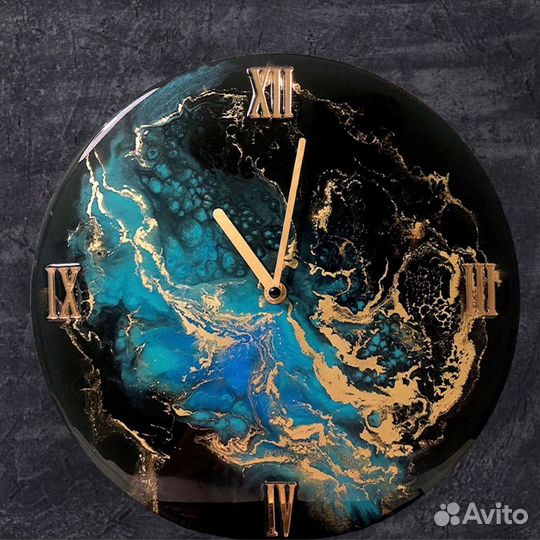 Подарок Часы из эпоксидной смолы 40cm