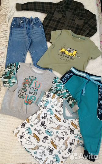 Вещи пакетом на мальчика 104