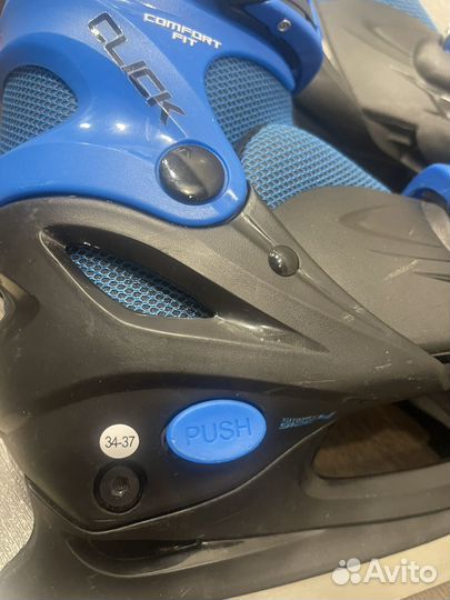 Коньки раздвижные 34 37 nordway для мальчика