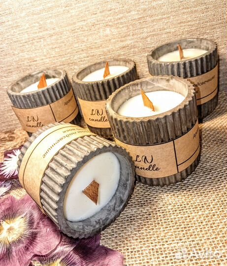 Ароматическая свеча ручной работы