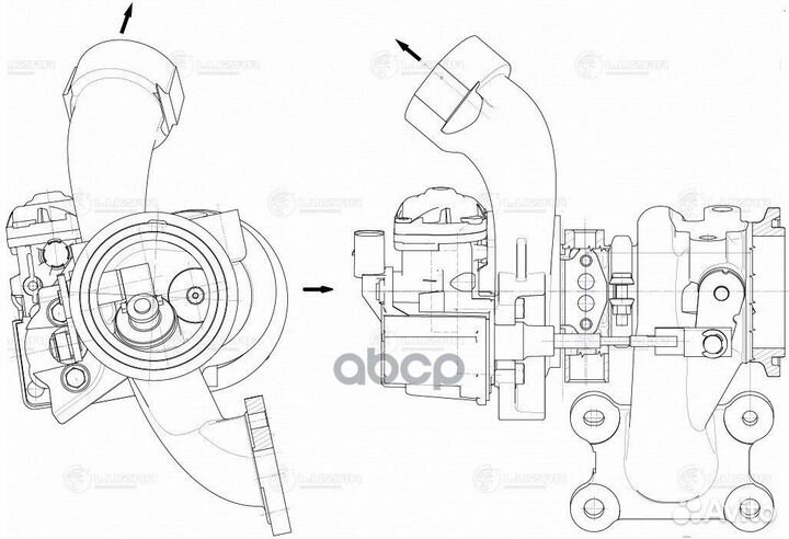 Турбокомпрессор для а/м VW Golf (13) /Polo (10