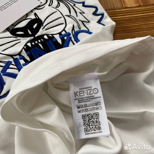 Футболка мужская Kenzo белая XXL