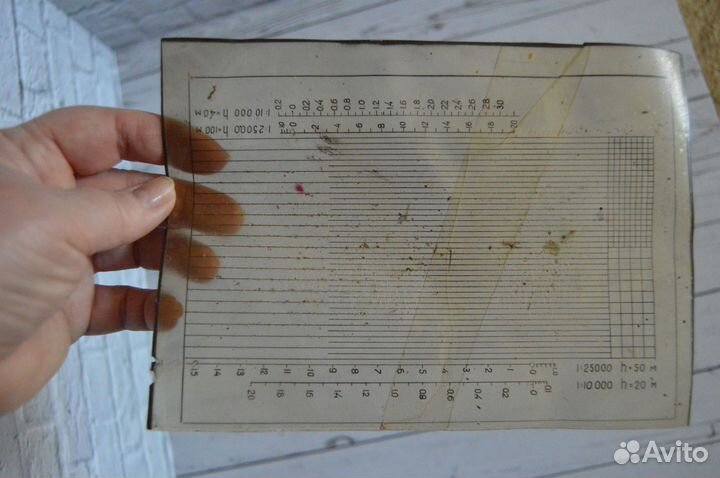 Палетка землеустроительная времен СССР