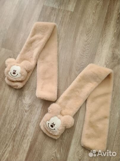 Шарф меховой,новый для девочки