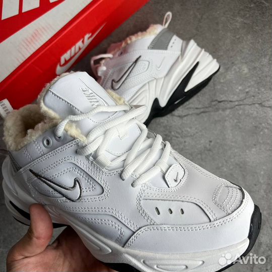 Зимние Кроссовки Nike M2K Tekno Grey White (37-41)