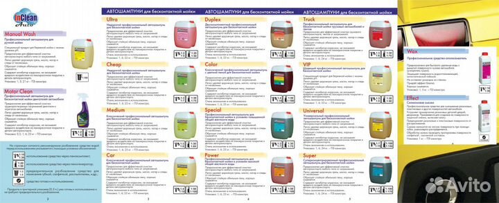 Шампуни и средства для бесконтактной мойки авто