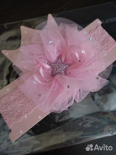 Абсолютно новая повязка для девочки 0-3 месяца