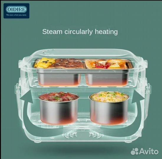 Электрический ланч-бокс из нержавеющей стали